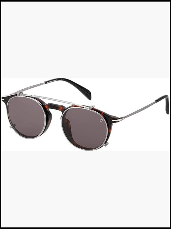 Acetate Clip-On Sunglasses with Scratch Resistant Coating